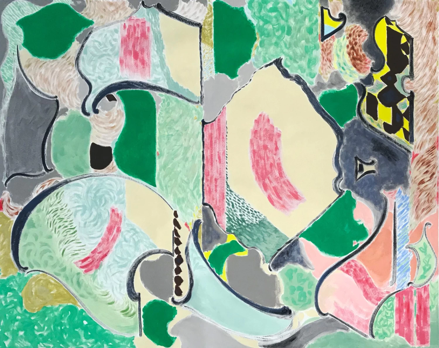 Lyrical Green Abstraction 1 Lyrical Green Abstraction