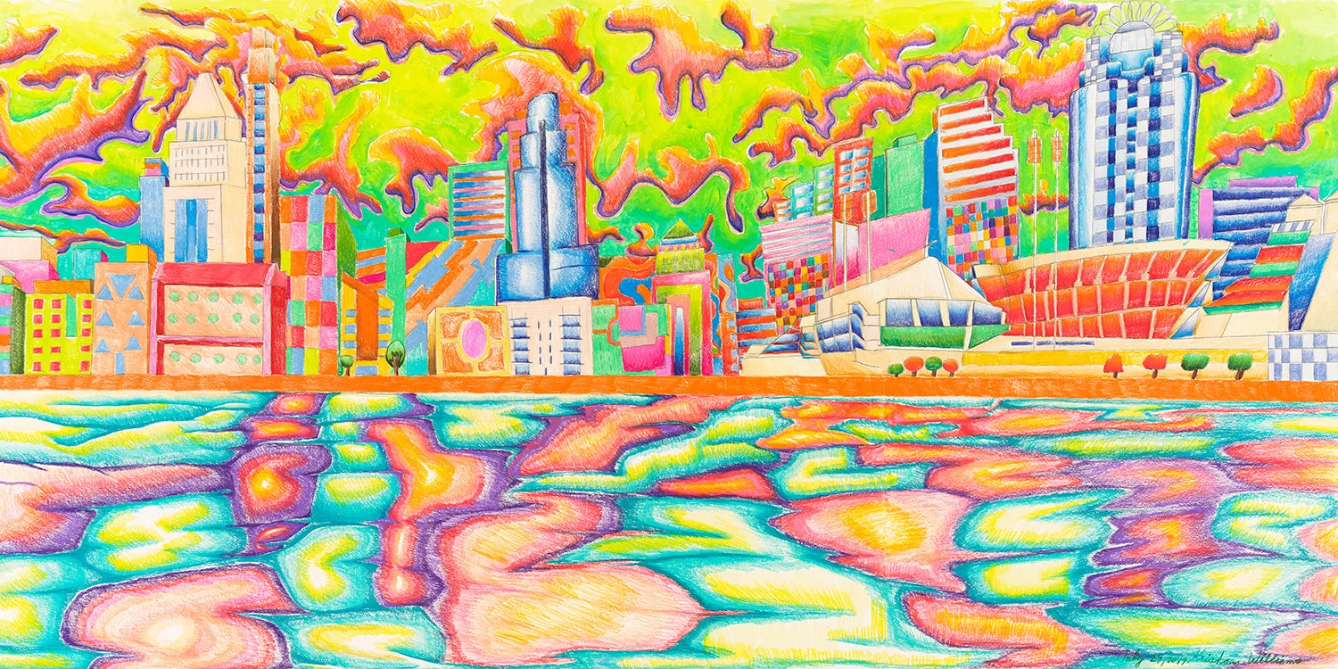 Cincinnati In Front Of The River 1 Cincinnati In Front Of The River