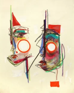 Faces (pastel No. II)