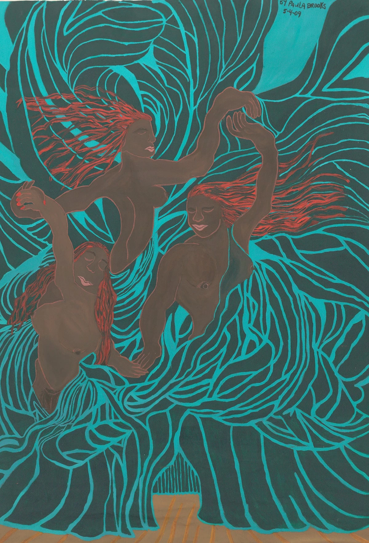 Women Wrapped In Curtains 1 Women Wrapped In Curtains