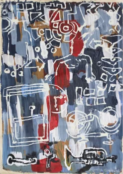 Funky Upside Down Jazz Poster