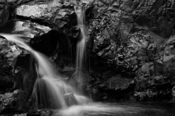 Waterfall On Ancient Rock