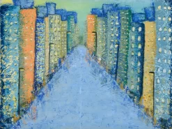 Illuminated Road Of Opportunity