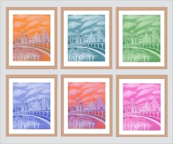 Where The Heart Is - Houston, TX (polyptych) 13 Where The Heart Is - Houston, TX (polyptych) -Art Prints Shop wheretheheartnatural matte